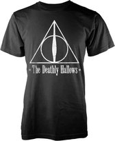 Harry Potter Heren Tshirt -XXL- The Deathly Hallows Zwart