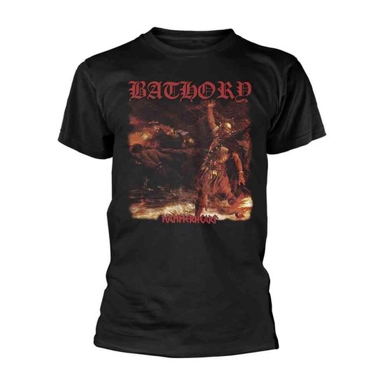 Bathory Hammerheart T-shirt zwart Katoen -