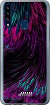 Samsung Galaxy A20s Hoesje Transparant TPU Case - Roots of Colour #ffffff