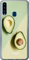 Samsung Galaxy A20s Hoesje Transparant TPU Case - Avocado Aficionado #ffffff