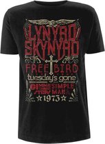 Lynyrd Skynyrd Heren Tshirt -M- Freebird 1973 Hits Zwart