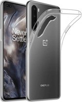 OnePlus Nord hoesje - Transparante gel case - Volledig doorzichtig - GSM Hoesje - Telefoonhoesje Geschikt Voor: OnePlus Nord