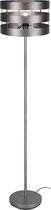 LED Vloerlamp - Trion Doncan - E27 Fitting - Rond - Mat Nikkel - Aluminium - BSE