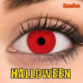 KawaEyes Kleurlenzen op sterkte -4,25 Halloween Full Red- Incl. Lenzendoosje