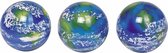 6x Speelgoed wereldbol stuiterballen 5 cm
