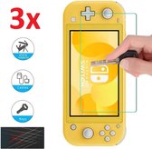 Tempered Glass Screen Protector Geschikt Voor Nintendo Switch Lite Console - Ultradun Gehard Glas - Optimale Display Bescherming - Volledige Dekking - Set Van 3 Stuks