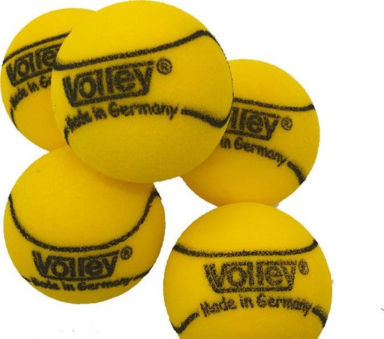 Balle de tennis en mousse | diamètre 90 mm | Marque Volley | 2 pièces |  Tennis dynamique | bol.com