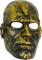 Witbaard Gezichtsmasker Metal Man Pvc Goud One-size
