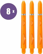 ABC Darts - Dart Shafts - Kunststof Glow Oranje - Medium 8 sets