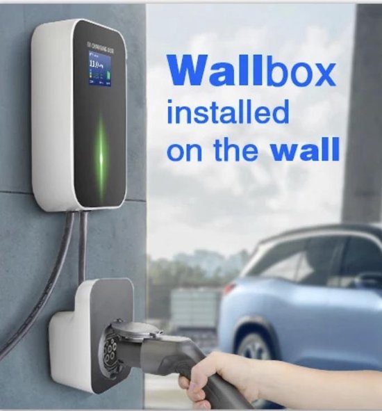 Proton®, Station de charge de voiture 7kw, Type 2, WiFi, Wallbox, Monophasé - 16A