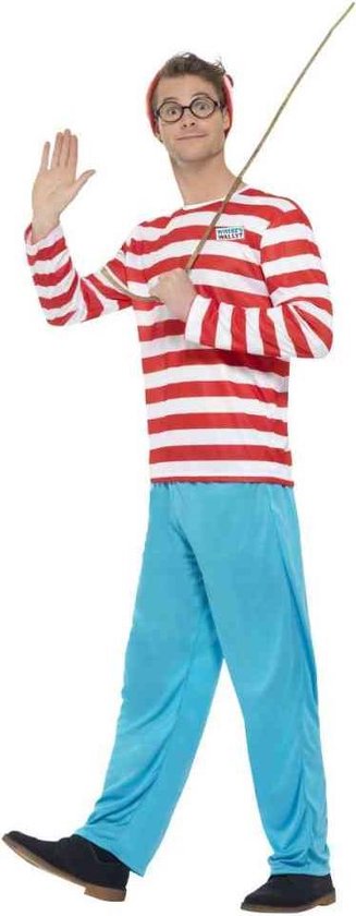 Waar is Wally kostuum | Verkleedkleding maat L-XL