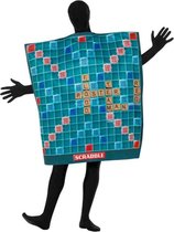 Smiffys Kostuum Scrabble Board Second Skin Groen