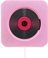 Innvision CD speler met radio en Bluetooth - Retro design - Ook voor kinderen - CD / Radio / USB / AUX / Bluetooth - Roze