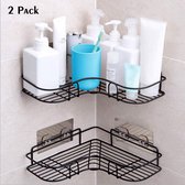 Doucheplank | Douche Organizer | Doucherek | Keukenrekje | Zelfklevend | Roestvrij Staal | Zwart