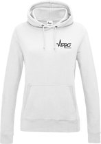 FitProWear  Hoodie Dames - Wit  - Maat S - Dames  - Trui - Slim Fit - Slim Fit Trui - Getailleerde trui - Trui getailleerd - Sporttrui - Sweater - Hoodie - Katoen / Polyester - Tru