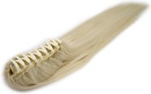 Ponytail met klem paardenstaart 60cm kleur 60 zeer licht blpond straight