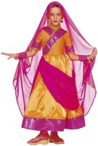 Cosplay Creation Bollywood set jurk, sluier en polsbanden maat 110 (4-5jr)