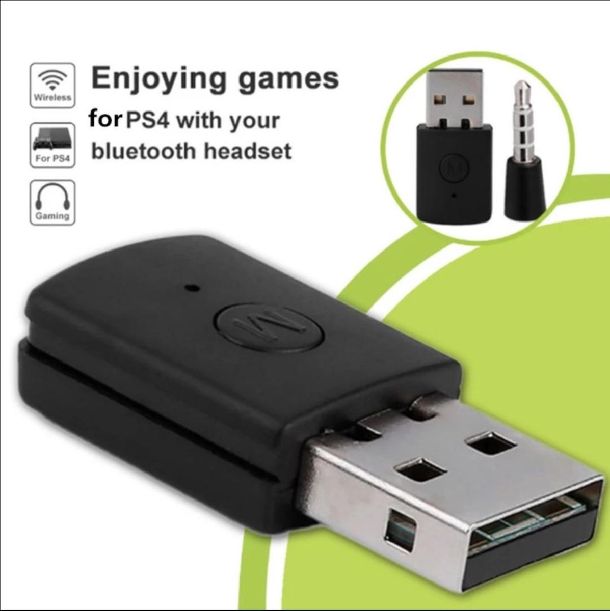 Dongle 3.5MM voor PS4 Bluetooth 4.0 + USB Wireless adapter / Bluetooth headsets - Merkloos