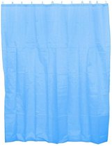 Trendy Peva Douchegordijn - Badkamer – Aqua blauw - met Ophang Ringen/Haken - 180 x 200 cm - Douchen