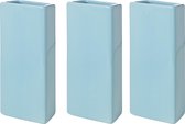 3x Blauwe/turqoise radiator luchtbevochtigers 21 cm - verdampers