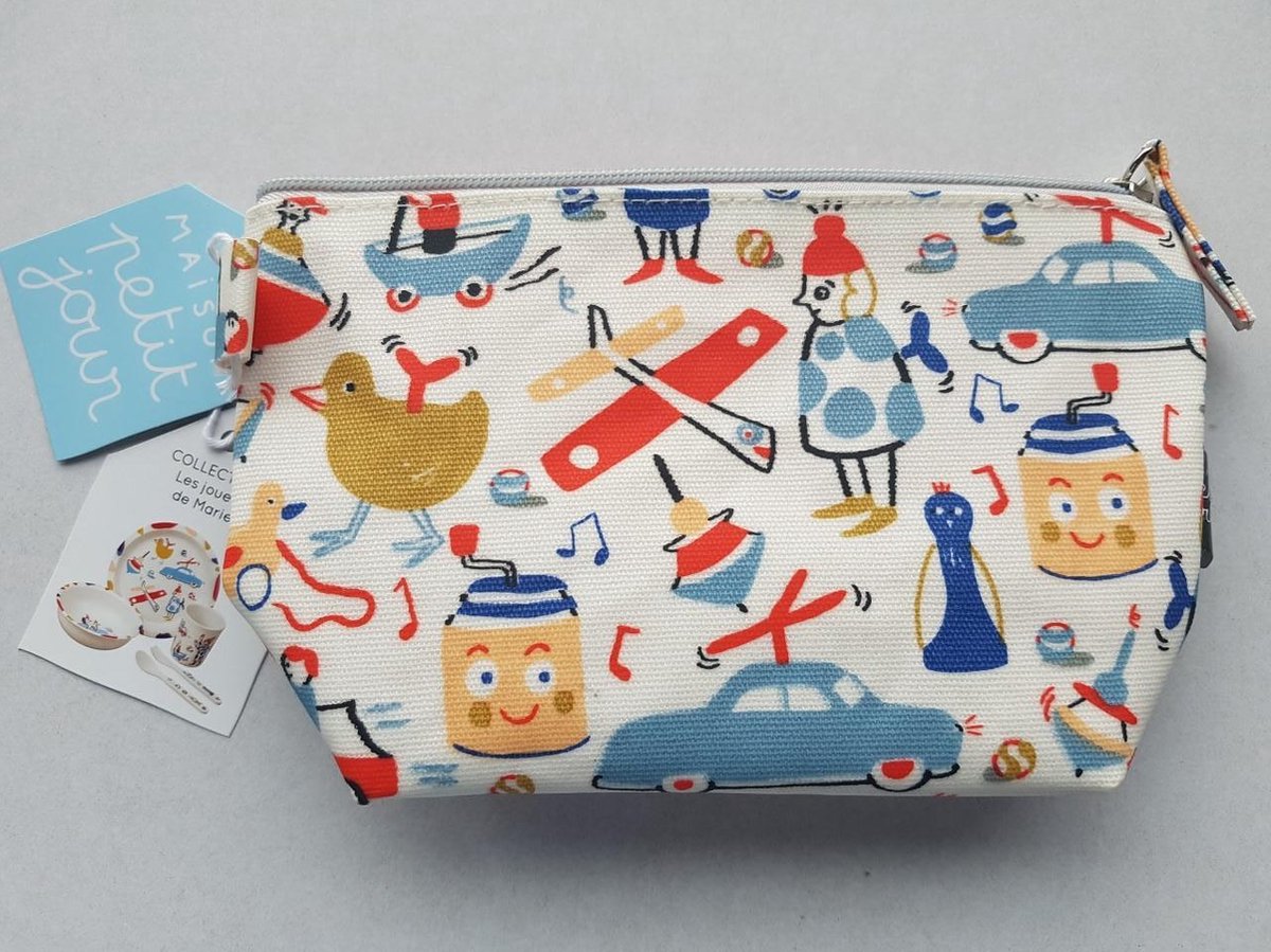 Etui blikken speelgoed 21cm lang 13 cm hoog