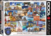Eurographics puzzel World - Globetrotter - 1000 stukjes
