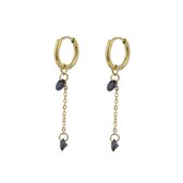 Go-Dutch-Label-Oorring-Hanging-Chain-E0852-Goud