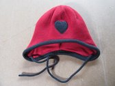 bonnet bébé fille, coeur rouge 43/45 3-6 mois