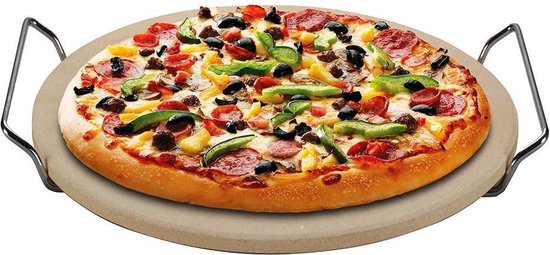 Pelle à pizza FLOKOO - Pelle à pizza ronde en acier inoxydable pour BBQ ou  four 