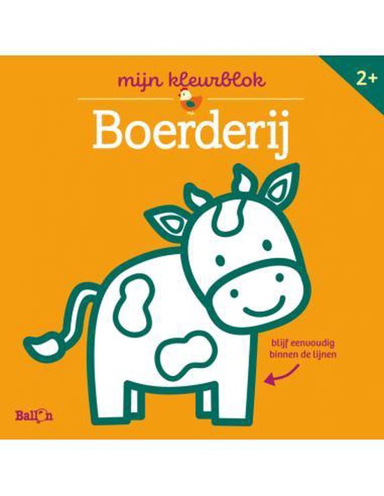 Kleurblok Junior 1 - Kleurblok Junior - Boerderij (dikke lijnen)