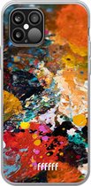 6F hoesje - geschikt voor iPhone 12 Pro Max -  Transparant TPU Case - Colourful Palette #ffffff