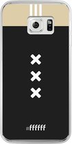 Samsung Galaxy S6 Edge Hoesje Transparant TPU Case - AFC Ajax Uitshirt 2018-2019 #ffffff