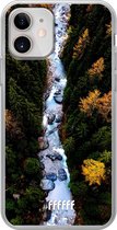 iPhone 12 Mini Hoesje Transparant TPU Case - Forest River #ffffff