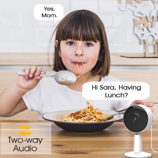 Arenti IN1 Bewakingscamera - Beveiligingscamera binnen - 1080P Full HD Resolutie - Wifi camera - Kleur zwart van Arenti — afbeelding 4