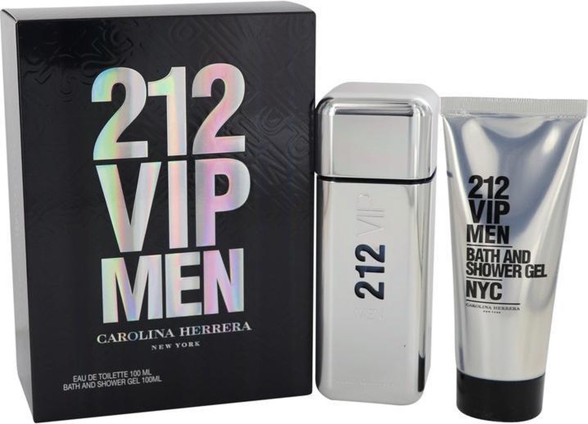 Carolina Herrera - 212 VIP Men Gift Set EDT 100 ml shower gel and 212 VIP Men 100 ml - Eau De Toilet