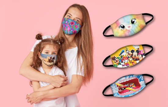 BEE SEEN | Horses 3d | Mondmasker voor kinderen | mondkapjes | mondkapje kinderen | wasbaar en herbruikbaar