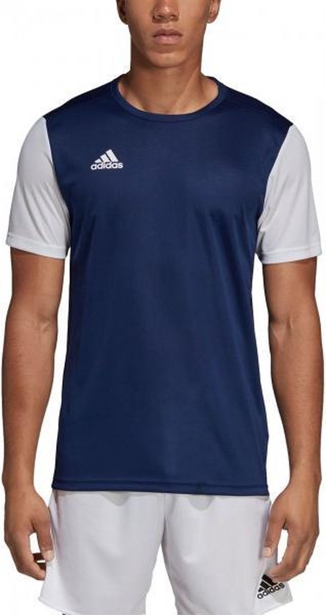 adidas Estro 19 Sportshirt - Maat XL - Mannen - donker blauw/wit | bol.com