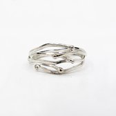 Grift - ByTess - Maat 18 - 18 mm - Standaard maat - Dames - Dames ring - Zilver - Zilveren ring - Dames ring - Zilveren sieraden - Dames sieraden - Luxe verpakt - Cadeau tip - Cade