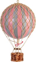 Authentic Models - Luchtballon Floating The Skies - zilver/roze - diameter luchtballon 8,5cm