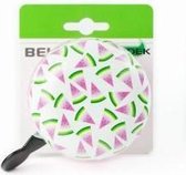 fietsbel Meloen 80 mm wit/roze