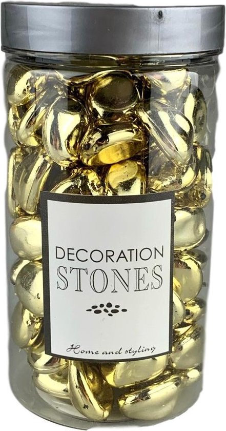 Decoratie steentjes - Glad - Goud | bol.com