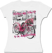 T-shirts ladies - Love Riding - White - M