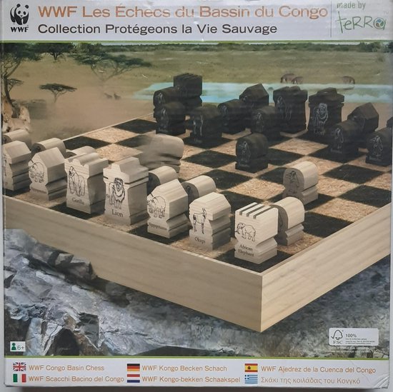 Thumbnail van een extra afbeelding van het spel Wereld Natuurfonds Kongo-bekken schaakspel