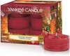 Yankee Candle - Holiday Hearth Candle ( sváteční krb ) - Aromatické čajové svíčky ( 12 ks )