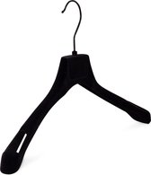 Kapstok - zwart velour - 42 cm
