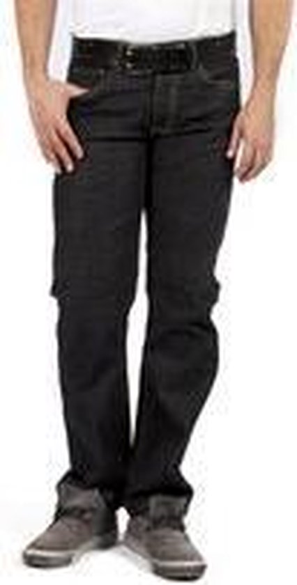 DJX Heren Jeans Model 121 stretch Regular - Kleur: Blackstone - Maat: