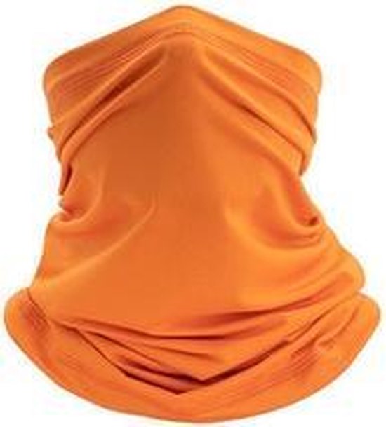 Mondbescherming Col Sjaal Bandana Hoofdband Spandex Fashion Sport UPF50 Oranje