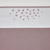 Meyco ledikant laken - 100x150 cm - Hearts Lilac