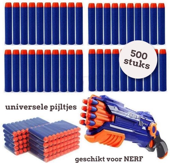 Perceptie Plaats Bot 500 Pijltjes - Darts - Bullets - Kogels - Geschikt voor Nerf Blasters -  Voor Nerf... | bol.com