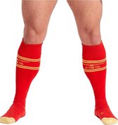 Mister b urban football socks red yellow 38-41